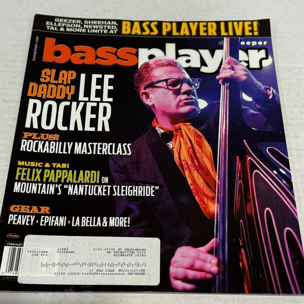Bass Player Magazine - Lee Rocker of Stray Cats - February 2014
